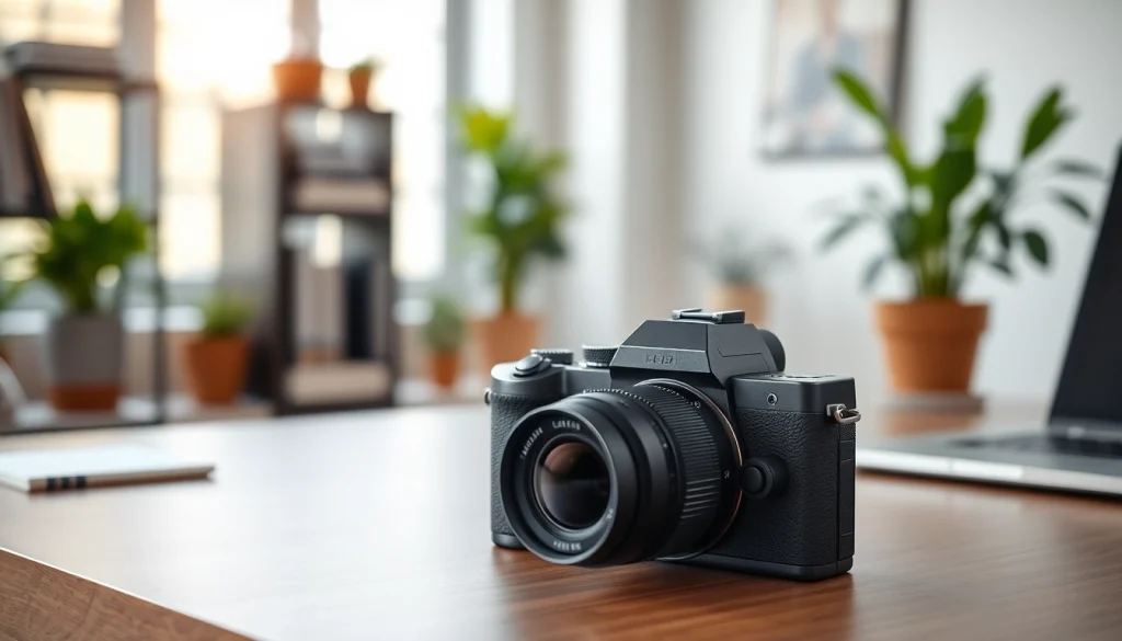 Showcasing a high-quality mini caméra highlighting its sleek design and advanced features.